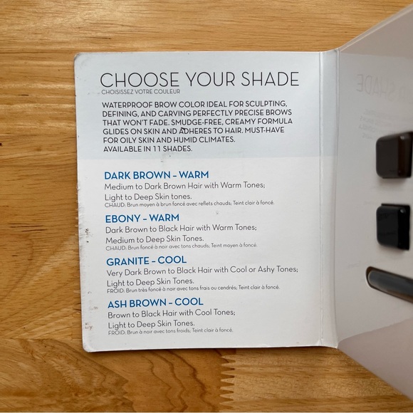 ANASTASIA Beverly Hills Dipbrow Pomade Sample, Deep Brown - Black - Picture 2 of 4